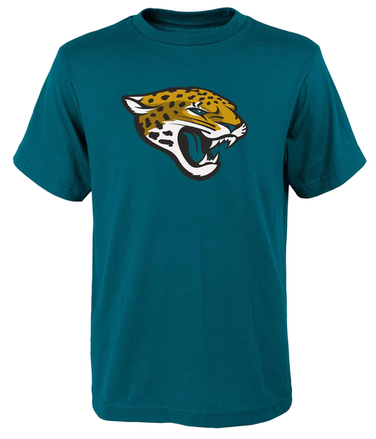 Men's Teal Jacksonville Jaguars Primary Logo T-Shirt